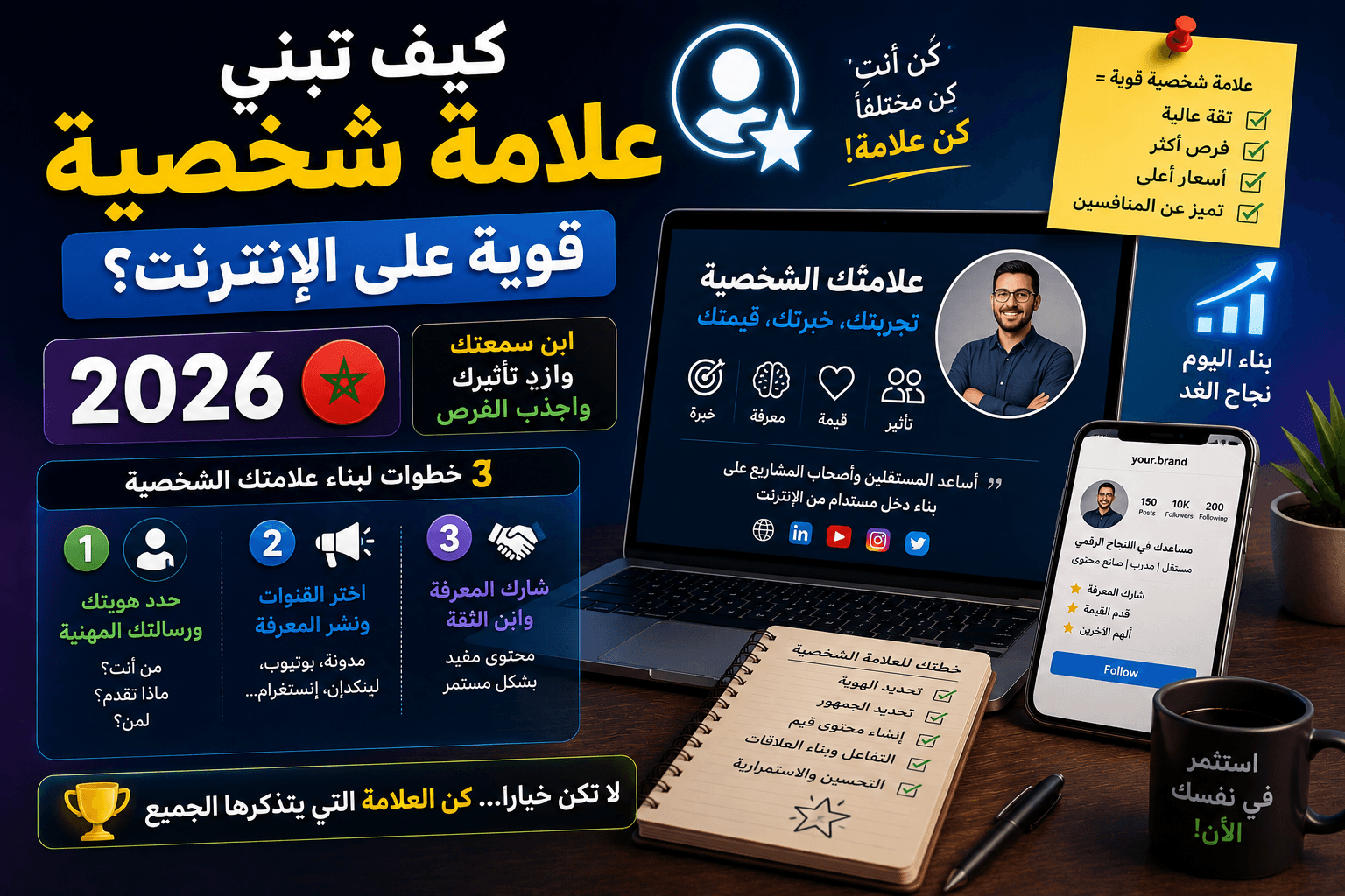 كيف تبني علامة شخصية (Personal Brand) قوية على الإنترنت؟