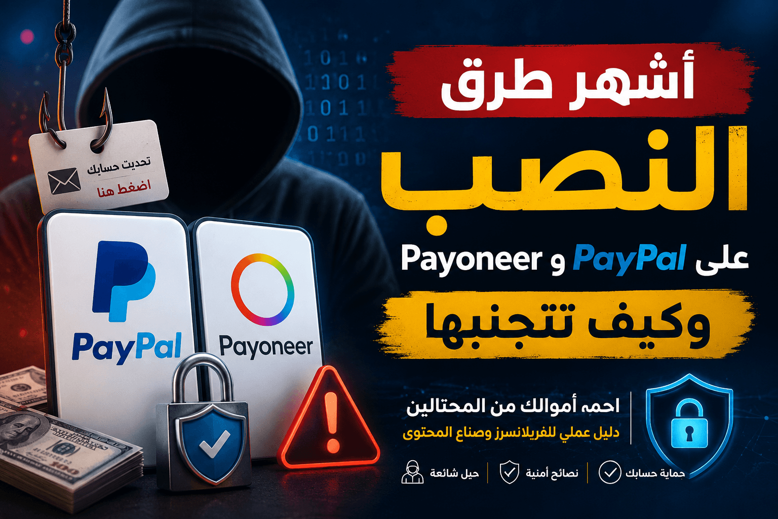 أشهر طرق النصب على PayPal وPayoneer وكيف تتجنبها