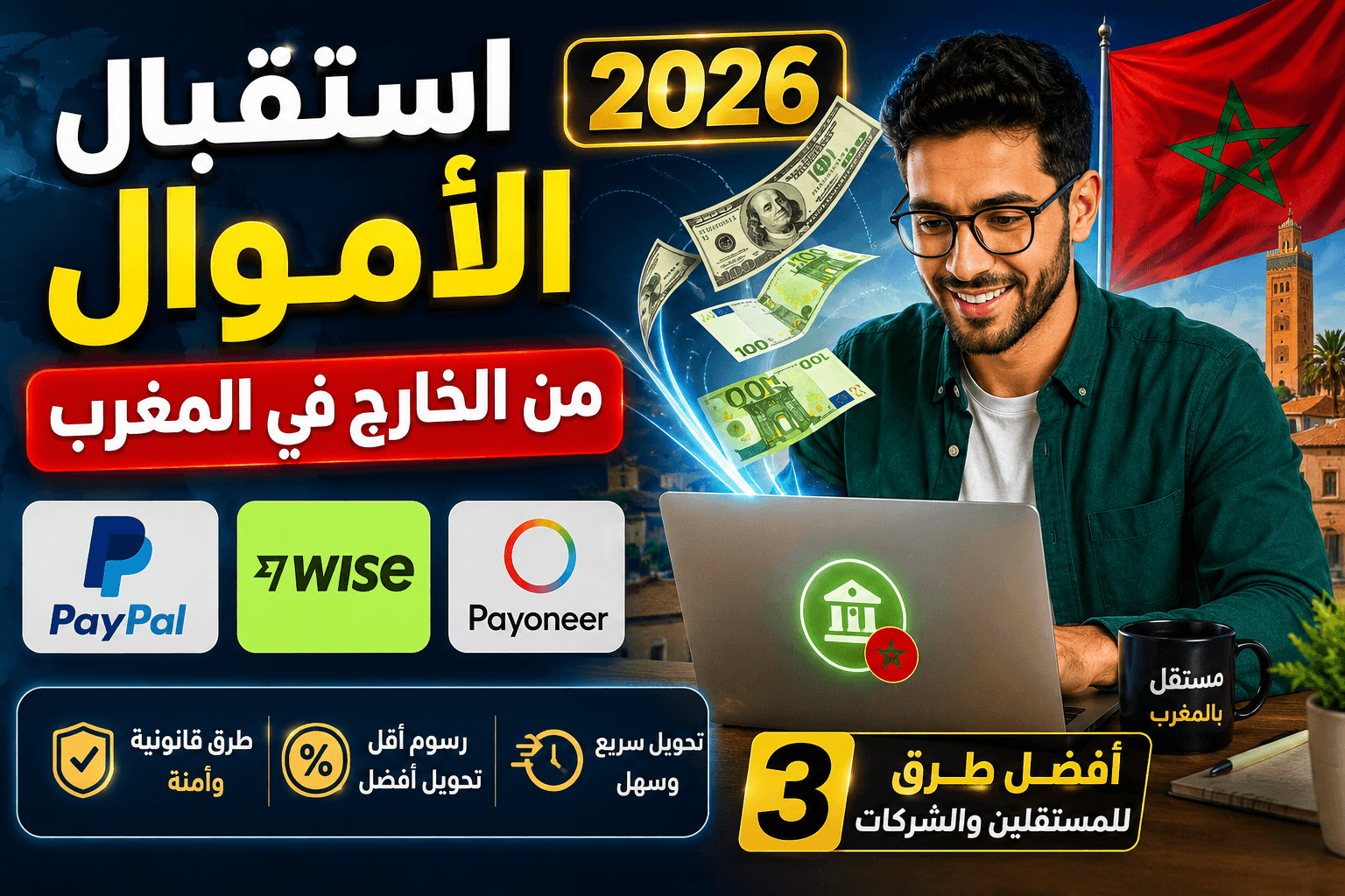 كيفية استقبال الأموال من الخارج في المغرب 2026: دليل شامل لكل الطرق