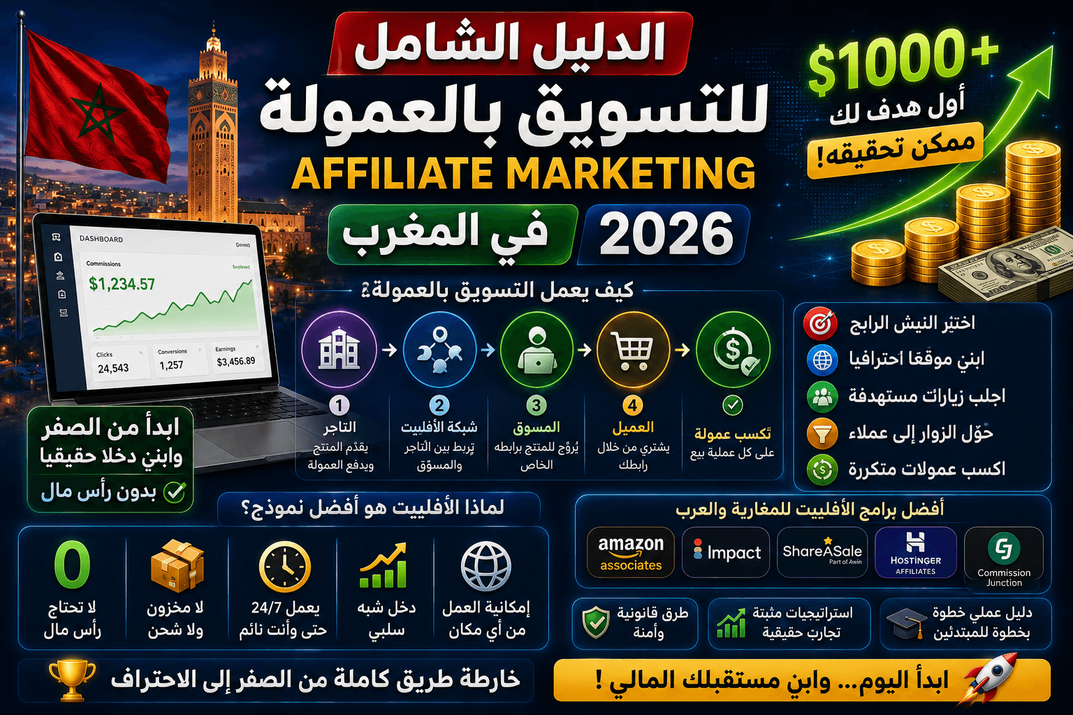 الدليل الشامل للتسويق بالعمولة (Affiliate Marketing) في المغرب 2026