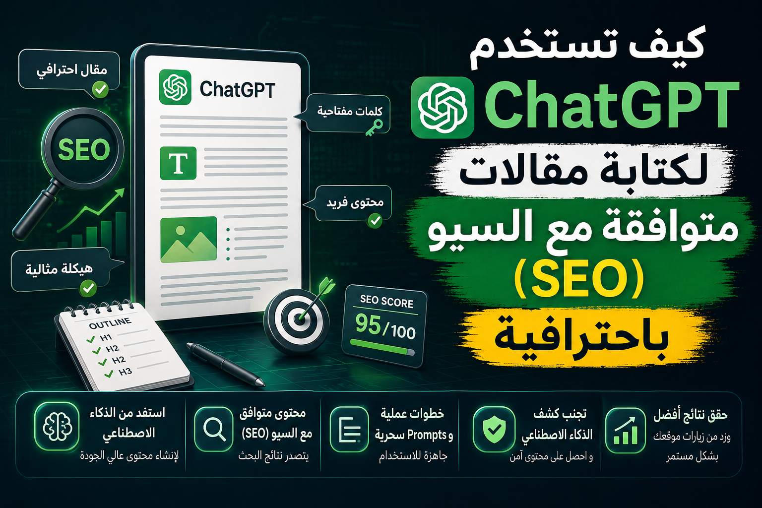 كيف تستخدم ChatGPT لكتابة مقالات متوافقة مع السيو (SEO) باحترافية